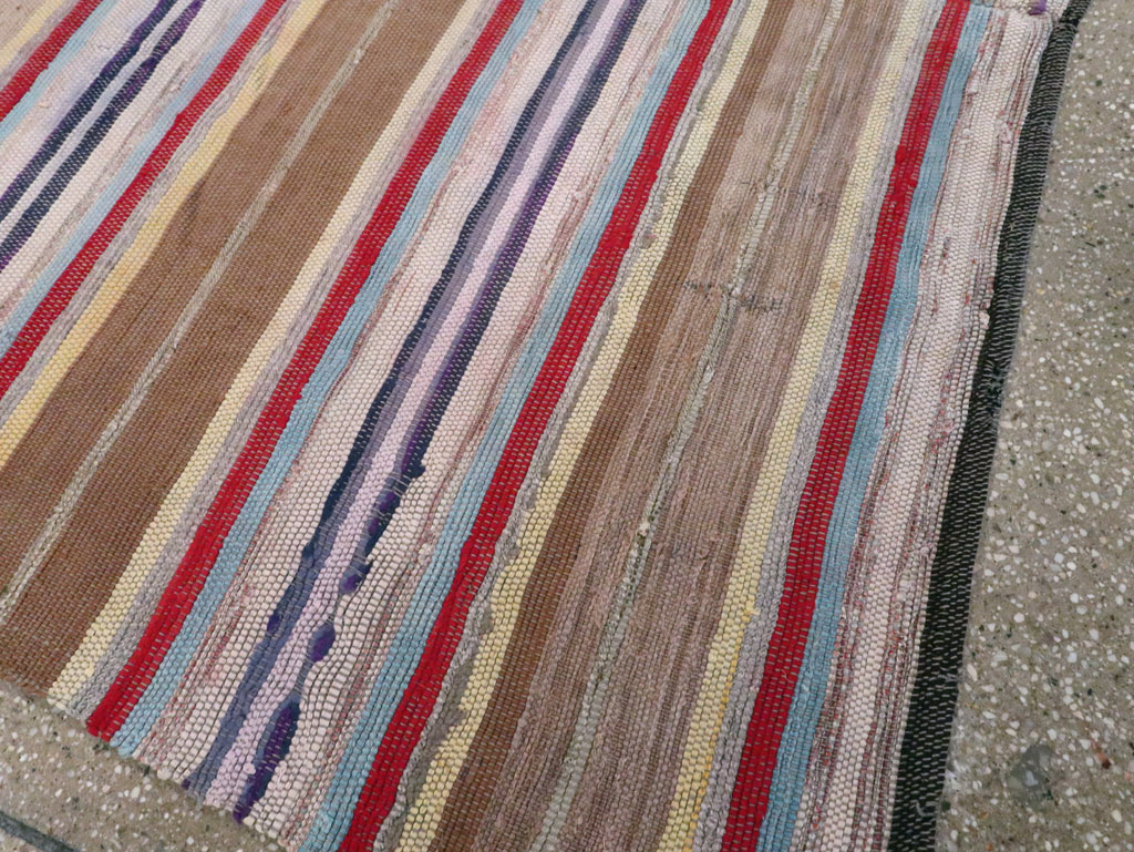 Antique American Rag Rug, No.9955 - Gss