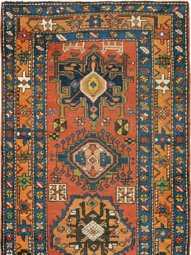 Antique Persian Heriz Runner, No.9961 - Gss