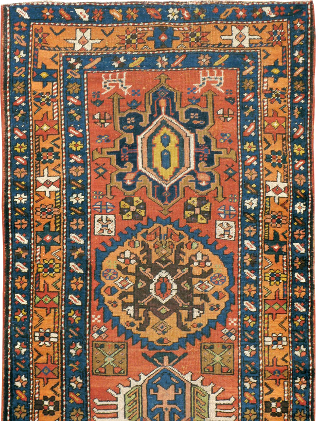Antique Persian Heriz Runner, No.9961 - Gss