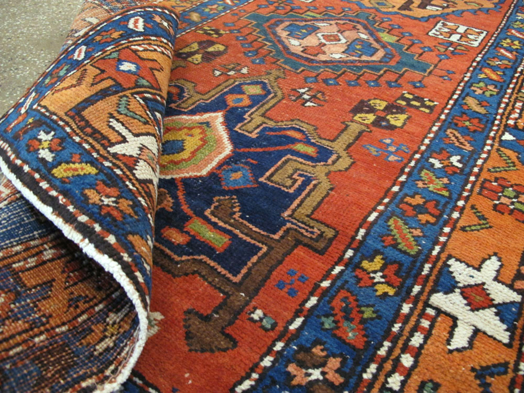 Antique Persian Heriz Runner, No.9961 - Gss